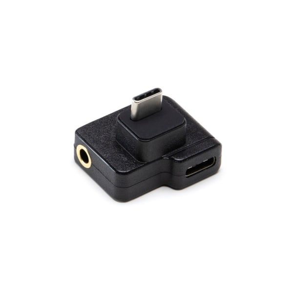 3,5 mm/USB-C Adapter Audio Extern Mic Mount Plug för Osmo Action Camera