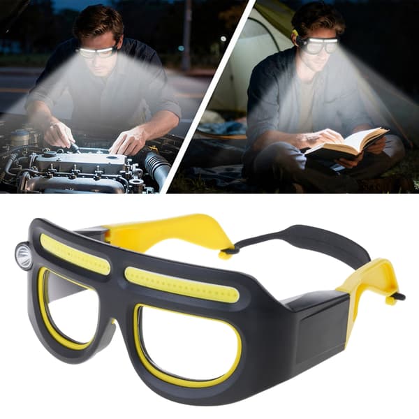 Oppladbar hodelykt LED-hodelyktbriller 3 timers drift