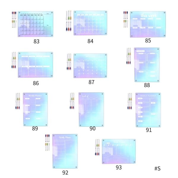 Magnetisk kalender Whiteboard Kylskåp Veckomånadsplanerare Kalender för kök Inköpslista Att göra-lista null - HCTYU383 large