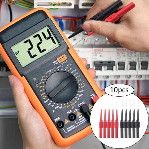 Multimeter Test Pin ProbeDiagnostisk Isolasjon Wire Piercing Tester Nål