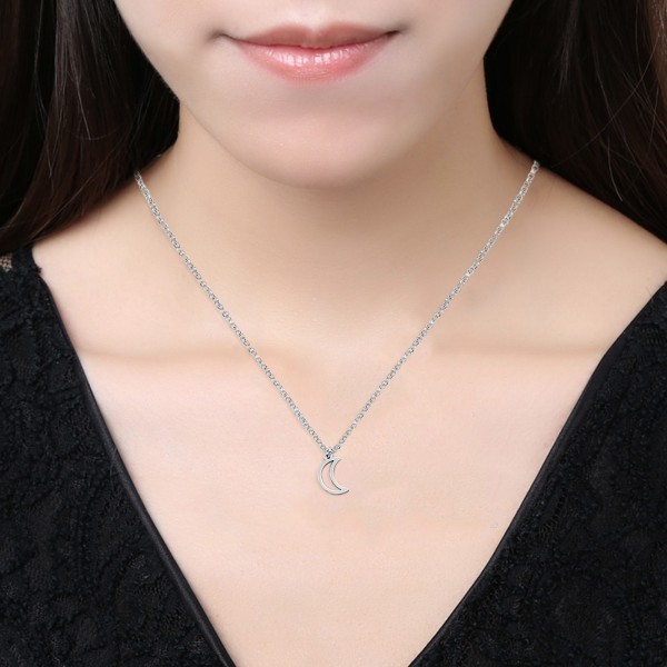 för Sun Moon Star halsband bästa vän hänge halsband present till kvinnlig tonåring Gir null - 3