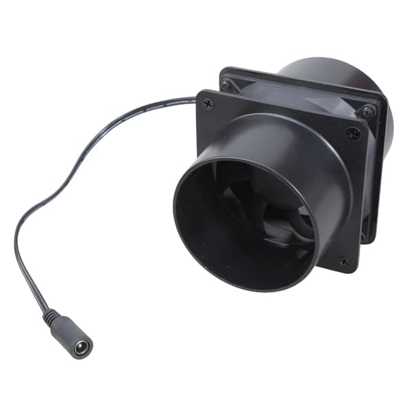 12V 8cm Inline Kanalventilator med Hastighedsregulator Kraftig Ventilation Udstødning
