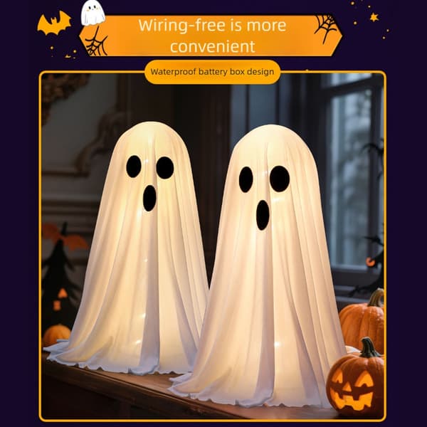 Lampor för Halloweenfestdekoration 2 st
