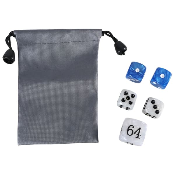 Akryl Backgammon Perler Terninger Sæt 22mm Doblingskube og Fire 16mm Terninger Sæt