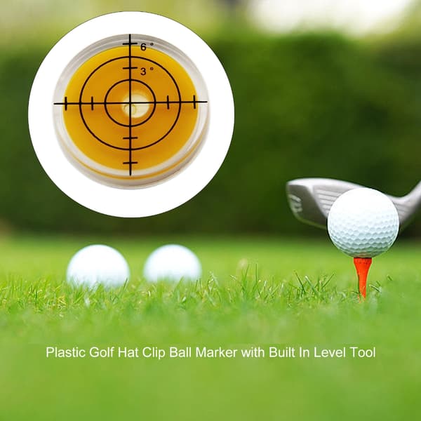 Golfboll Markör Plast Libeller Hög Precision Läsar Present för Golfare