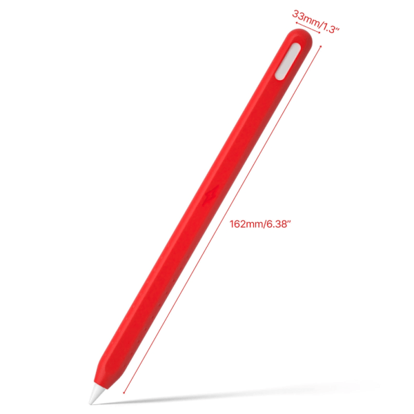 Snygg case för penna 2:a pennskydd Innovativ silikonhud Förbättrad skrivupplevelse Clear
