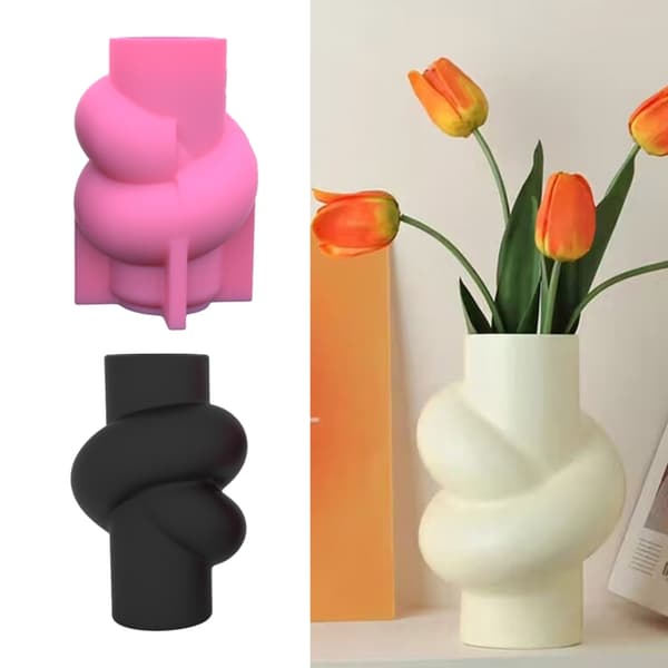 Twist Knot Shape Vas Form Enkel Stil Makeup Pennhållare Form