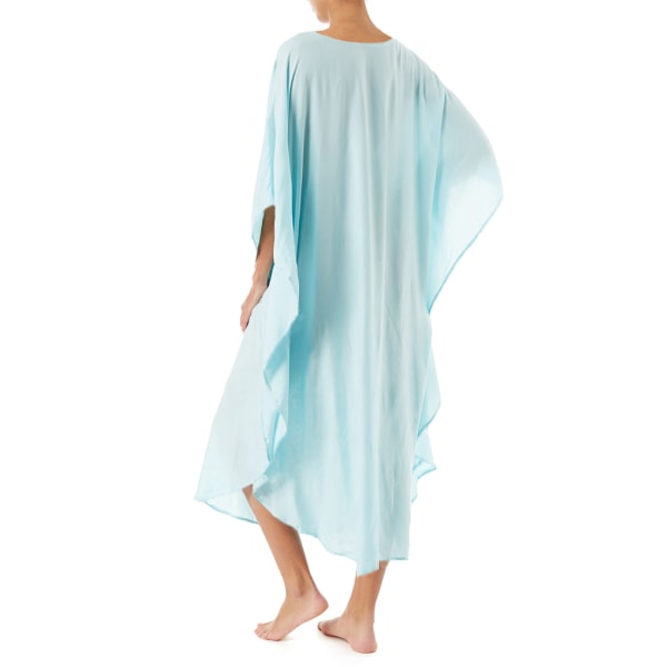 Kvinde Lang Batwing Ærmer Kaftaner Badetøj Cover Up Etnisk Vintage Blomster Prin