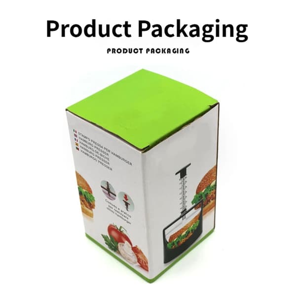 Diskmaskinssäker hamburgerpress för köttfärsbiff Ergonomisk hamburgerform