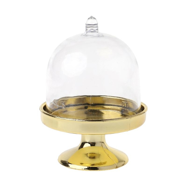 Mini Cake Stand Cupcake Box Wedding Favor Party Plastic Candy Box Transparent Ba