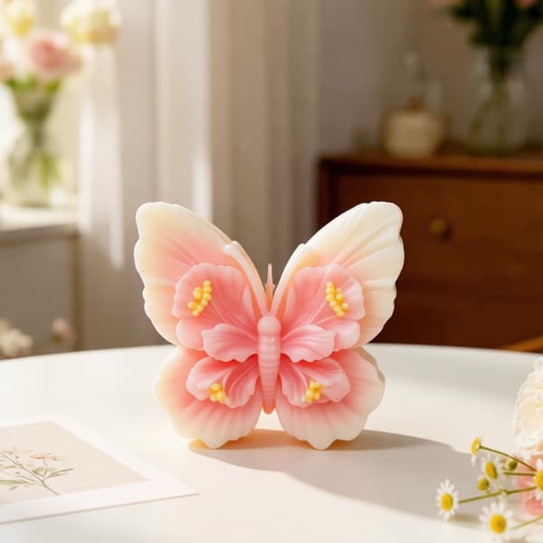 3D Blomsterudskæring Sommerfugleform Silikoneforme til Håndlavet Lys og Sæbe