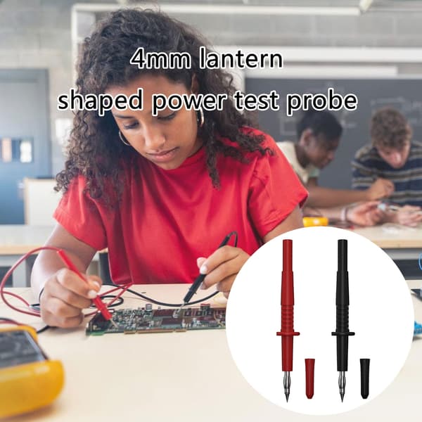 Effektive 4mm Lanterner Spiss Multimetersonder 104.5mm for diverse testbehov