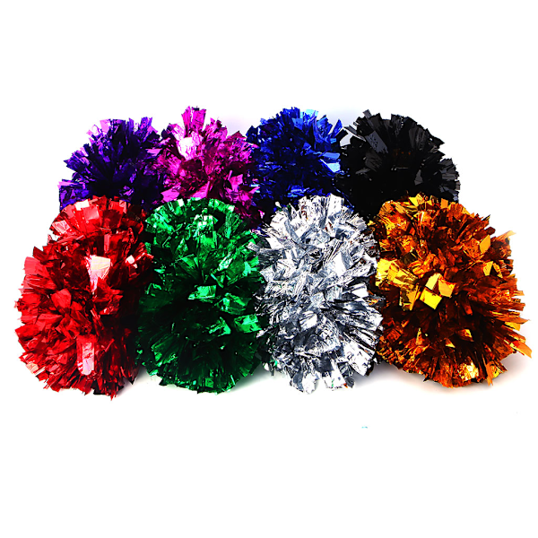 Cheerleader Cheerleading Pom Poms Plastik Sports Håndholdte Cheerleader Pompoms Silver