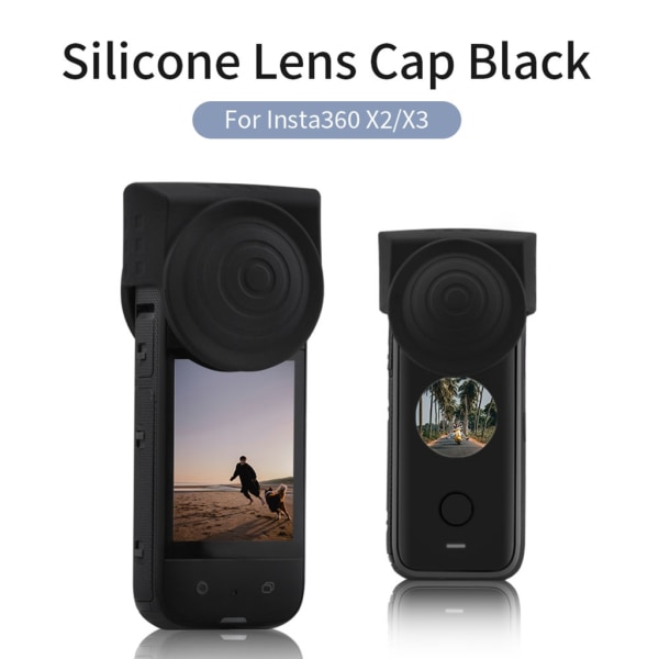 forInsta360X3 linsskydd cover Perfekt passform silikon linsskydd för X3 kamera