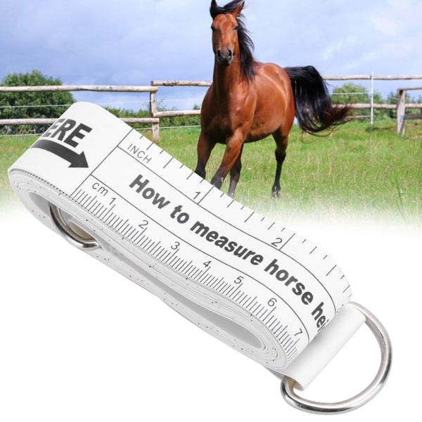 Häst & för ponny Lättmät höjd & vikttejp Mjukt måttband 2,5 meter/98 tum Mjukt måttband