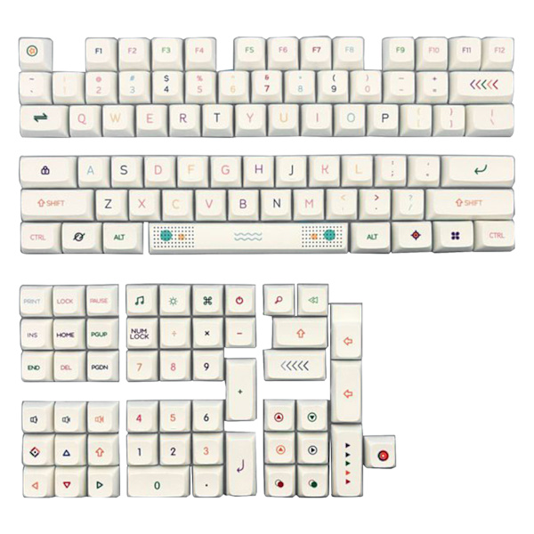 Custom Keycap PBT Dye Sublimation XDA Profile 61/64/68/78/84/87/96 Layout 126Key