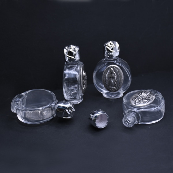 15 ml heligt vattenflaskor Religiösa kristna doptillbehör Påfyllningsbara parfymer Silver
