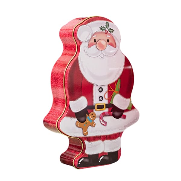 Elegant Jul Tomte Plåtlåda Perfekt För Julklappar