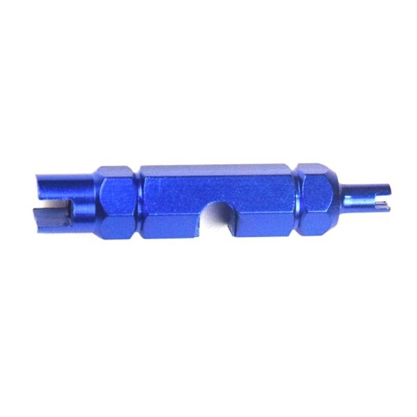 Ventilkernefjerner af aluminiumslegering til mountainbike, racercykel Blue