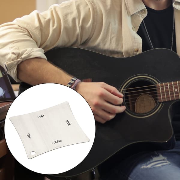 Gitarr Greppbräda Sadel Översadel Radius Mätare Metall Bandbräda Mätverktyg