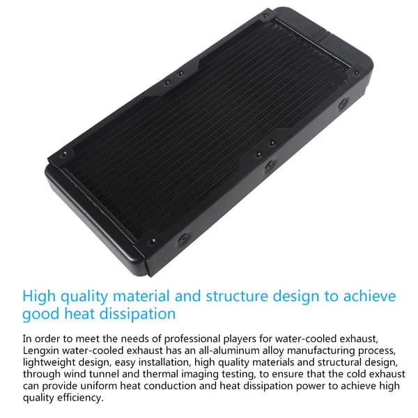 PC Vand Varmeveksler Computer Aluminium Varme Radiator Køleplade til Computer