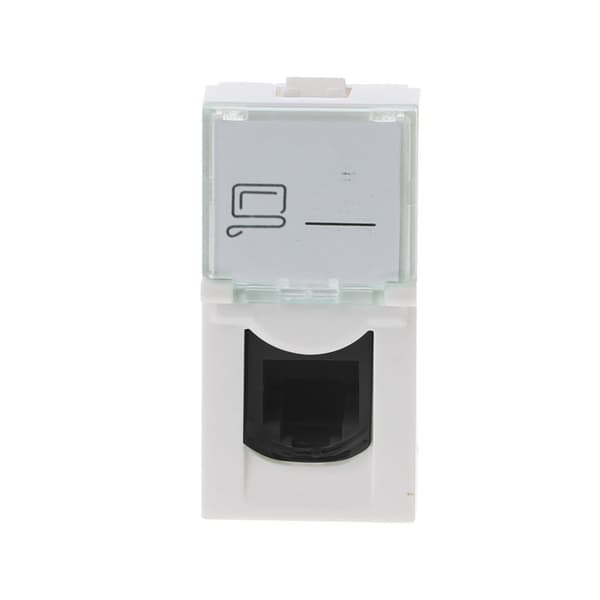 Cat6 RJ45 Keystone Jacks Slim Profile, Ethernet Wall Jack Punch Down Connector