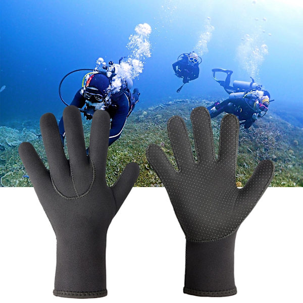 Sklisikre svømmehansker varme våtdrakthansker for surfing snorkling jakt M