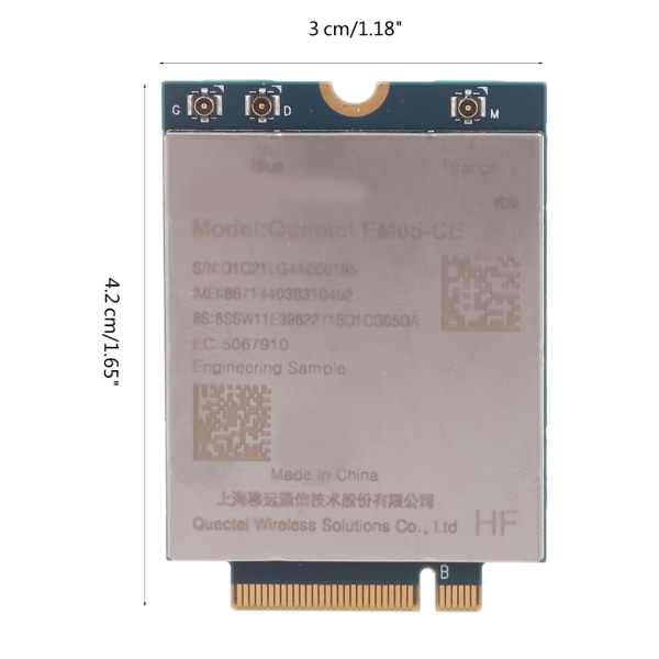 EM05-CE LTE 4G-kort FDD-LTE TDD-LTE Cat4 150Mbps 4G-modul FRU 5W10V25794 för bärbar dator
