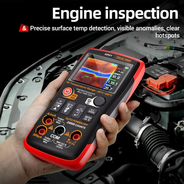 Professionelt termisk kamera multimeter til strøm- og modstandstest