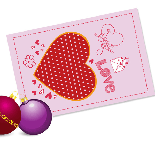 Romantiskt kärlekshjärta gratulationskort Set med 8 Alla hjärtans dag present önskekort kuvert för bröllop födelsedag mors dag meddelandekort