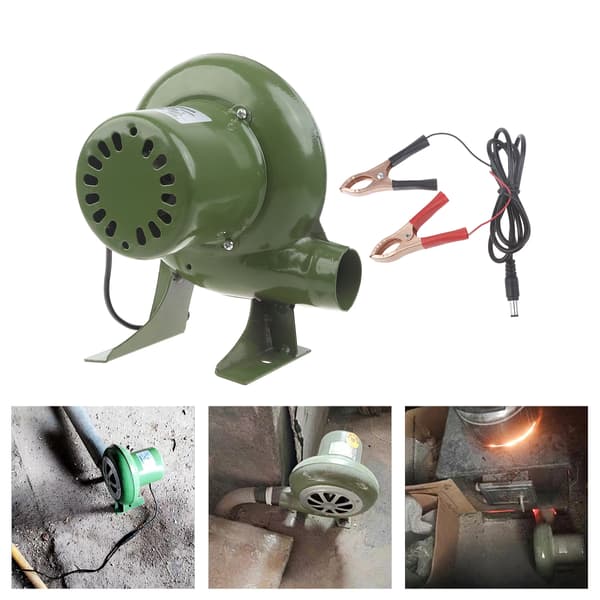 BBQ Ventilator 12V 30W Luftblæser til Grill Picnic Camping Ildstarter Blæser