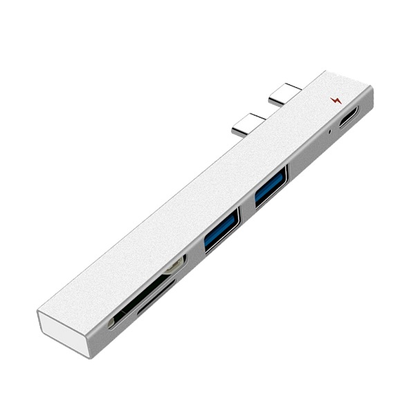 Inget behov av att köra Universal Multi Type-C Hub SD/TF-kortläsare USB2.0-adapter 480 Mbps överföringshastighet