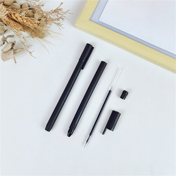 10x Hurtigtørrende Gel Ink Pen Sort Neutral Pen 0,5 mm Signature Pen til Student