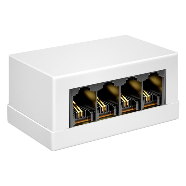 4-suuntainen RJ45–RJ11-sovitin Netword-puhelinmuunnin koti- ja toimistokäyttöön selkeää ja luotettavaa viestintää varten