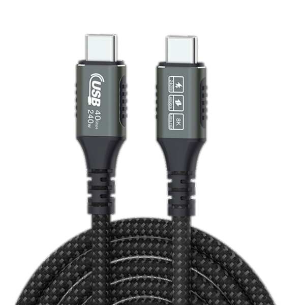 USB4.0 40Gbps Typ-C till C-kabel PD3.1 240W Blixtsnabb laddningskabel 8K60Hz för PS-5 Game Switch- Laptop Notebook
