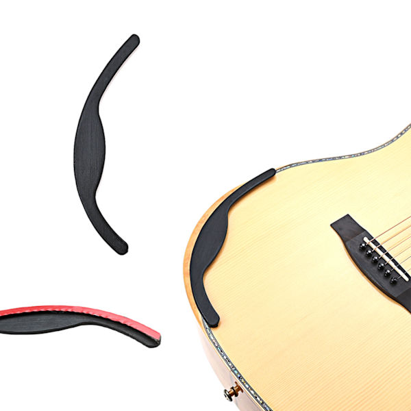 Gitarmarmstøtte i tre for akustisk gitar B