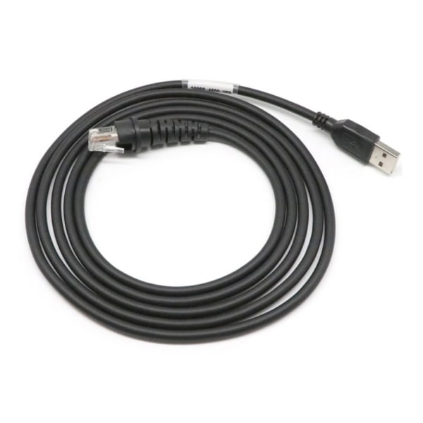 USB -kabel Rak 2m Svart Original CBL-500-300-S00 För Honeywell 1900g Hyperion 1300g Xenon 1200g