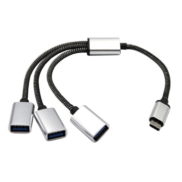 Typ C OTG-adapter med power 2/3 i 1 USB C OTG-adapter Typ C till USB 2.0 multifunktionsdelarkabel