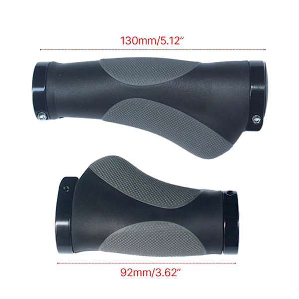 1 par styrehåndtak Ergonomisk håndtaksdeksel Sklisikkert for terrengsykler Two long handles