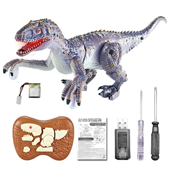Sähköinen dinosauruslelu simulaatio RC dino kävelevä VelociRaptor möytävä kaukosäädin dinosauruslelu lapselle syntymäpäivälahja