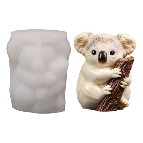 Hugging Tree Koala Shape Silikonformar Mångsidiga Silikonljusformar