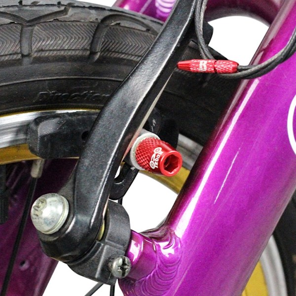 4 st M6 bromsbeläggsskruvar ultralätta V-bromsklossmutter cykeldelar Red