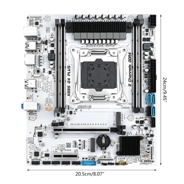 X99S D4 PLUS Moderkort LGA 2011-3 V4 4xDDR4 3xSATA3.0 PCIE3.0 X16 Slots M.2 Port 128GB Board Moderkort