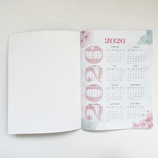 2026 Kvinders Hobby Planner Notesbog Letvægts Bærbar Hobby Journal