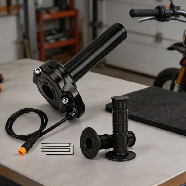 Hårdt motorcykel twist modifier greb passer til 22,2 mm styr 12V 72V