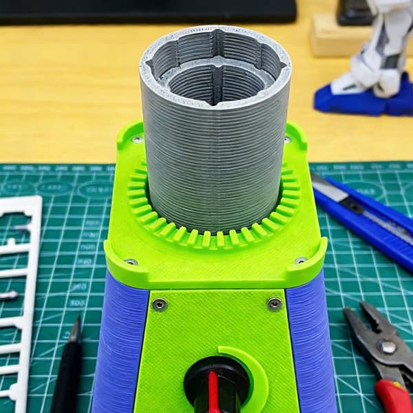 Hurtigblandende elektrisk malingsryster til 3D-print og modelfremstilling