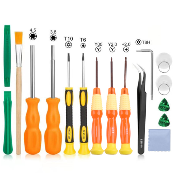 för Tri Wing Tip Skruvmejsel Set 17 i 1 Video Game Repair Tool Kit Passar för Swi