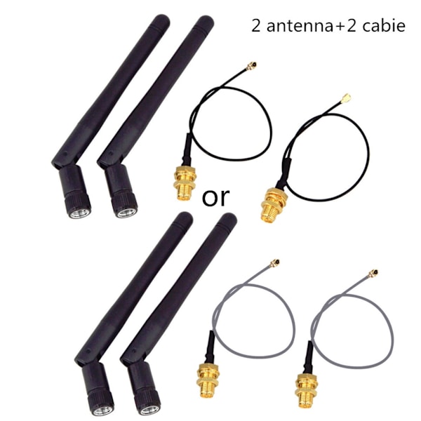 3dBi 2.4GHz WiFi-antenn Antenn RP-SMA-kontakt för trådlös router extern antenn