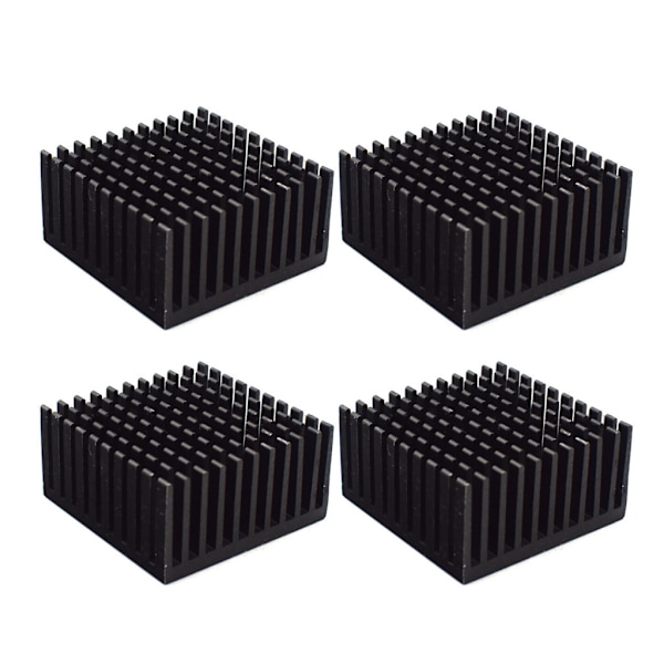 4 kpl 40x40x20mm alumiininen jäähdytyselementin jäähdytysevä jäähdyttimen jäähdytyselementit GPU IC -sirujen jäähdyttämiseen VRAM VGA RAM- CPU Cooler