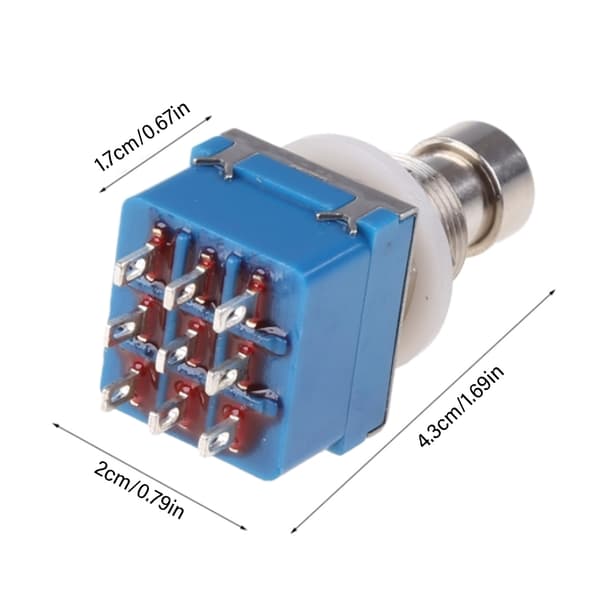 5 st Gitarr Effekter Pedal 3PDT 9 Pin Box Stomps Fotpedal Gitarrtillbehör